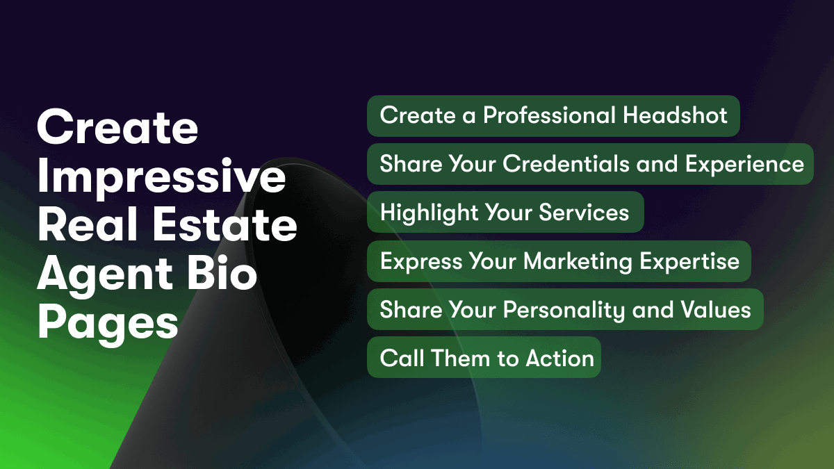 Create Impressive Real Estate Agent Bio Pages